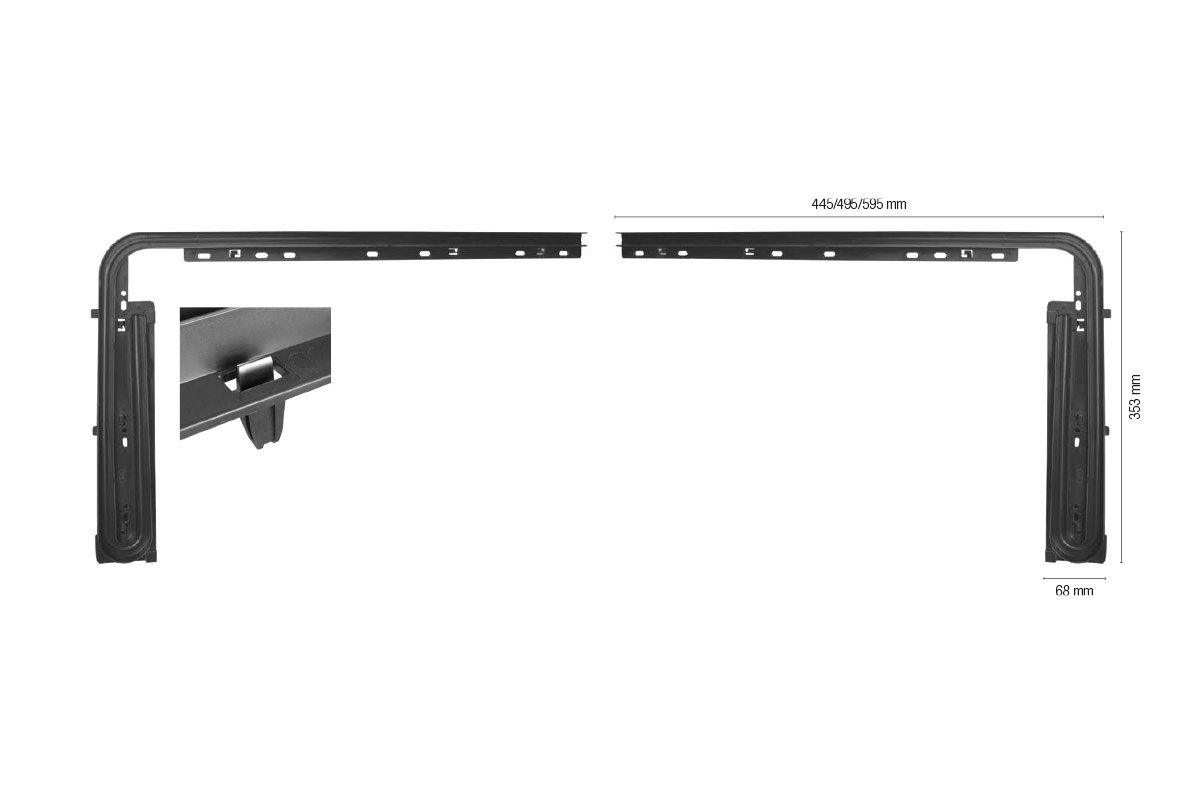 Coppia di raccoglitori da 45 cm a vite