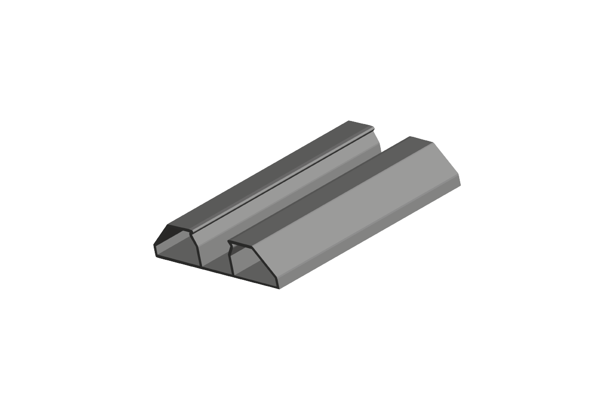Base portaled singolo 50x12 mm