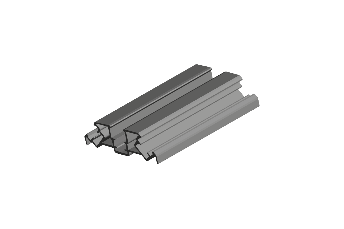 Base portaled triplo 52x15 mm