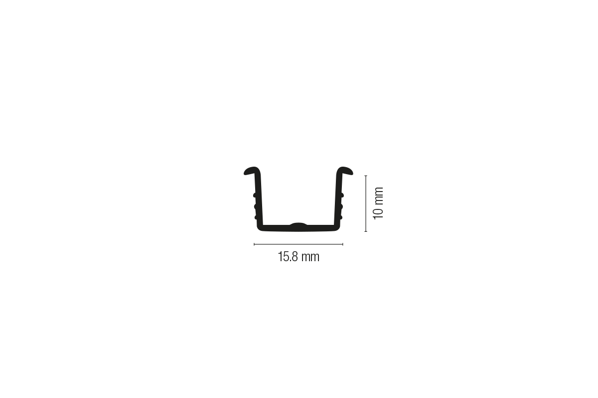 Guida per fresata 15,8 mm