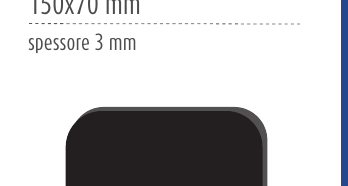 Piastra per fissaggio a parete 150x70 mm