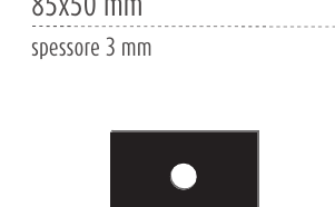 Piastra per fissaggio a parete 85x50 mm